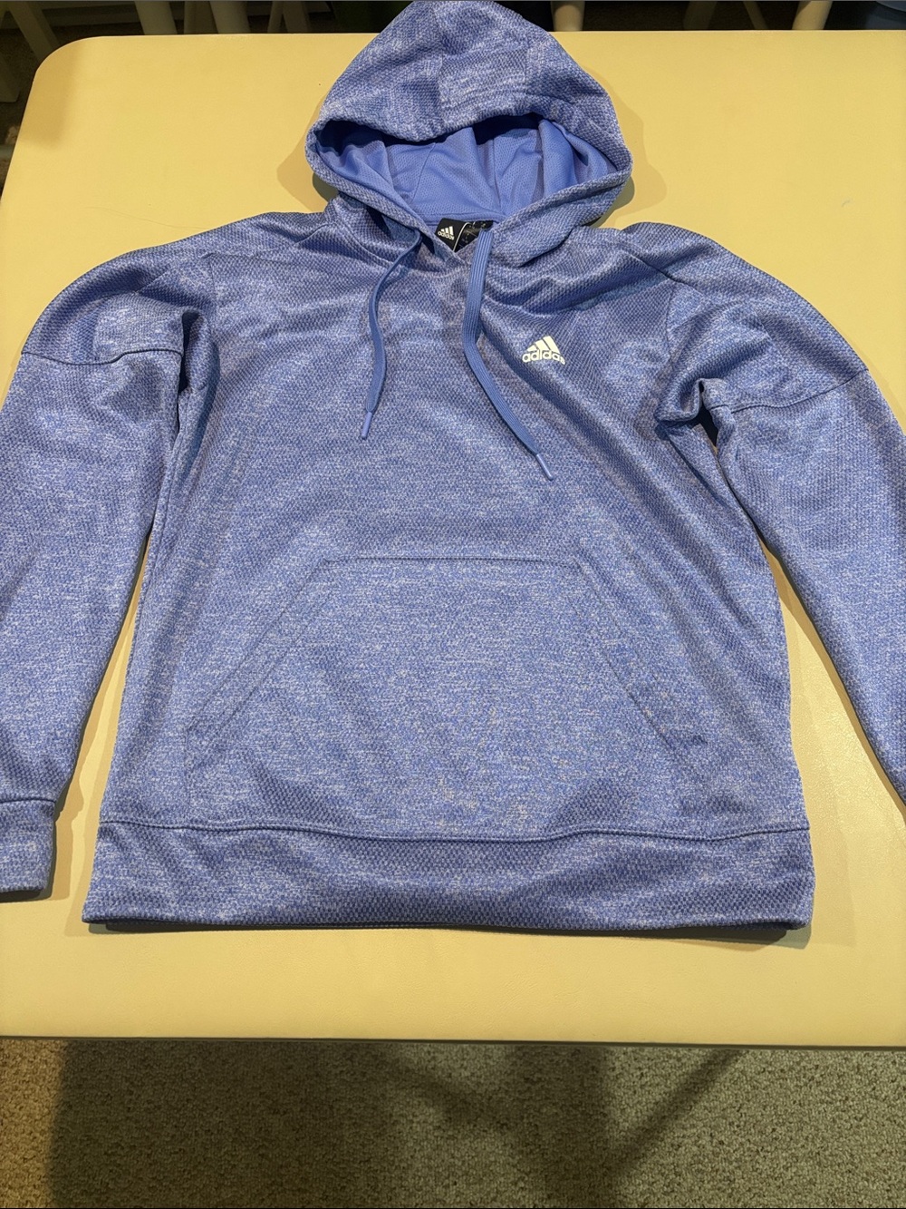 Adidas Light Blue Heather Pullover Hoodie Women’s Size Small Never Worn